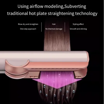 Woman effortlessly styling smooth, shiny hair with the X10 2-in-1 tool – reduces thermal damage by 40% in one step. Woman effortlessly styling smooth, shiny hair with the X10 2-in-1 tool – reduces thermal damage by 40% in one step.